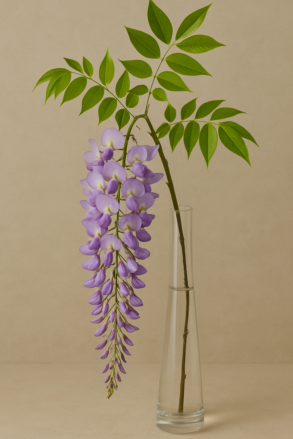 Une grappe de glycine générée par IA