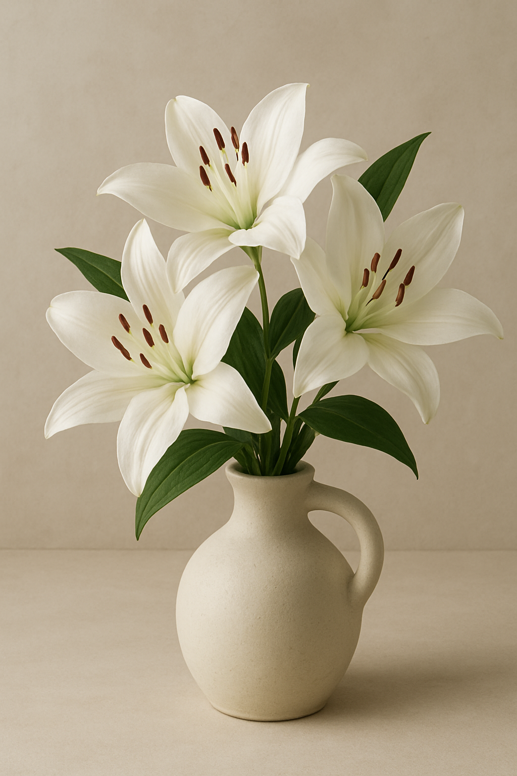 Bouquet de Lys blanc généré par IA